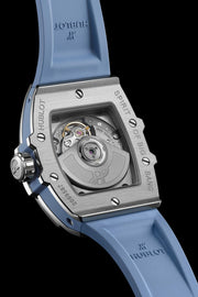 Hublot Spirit of Big Bang Steel Coal Blue Diamonds 682.SX.717B.RX.1204 - fondello con movimento a vista